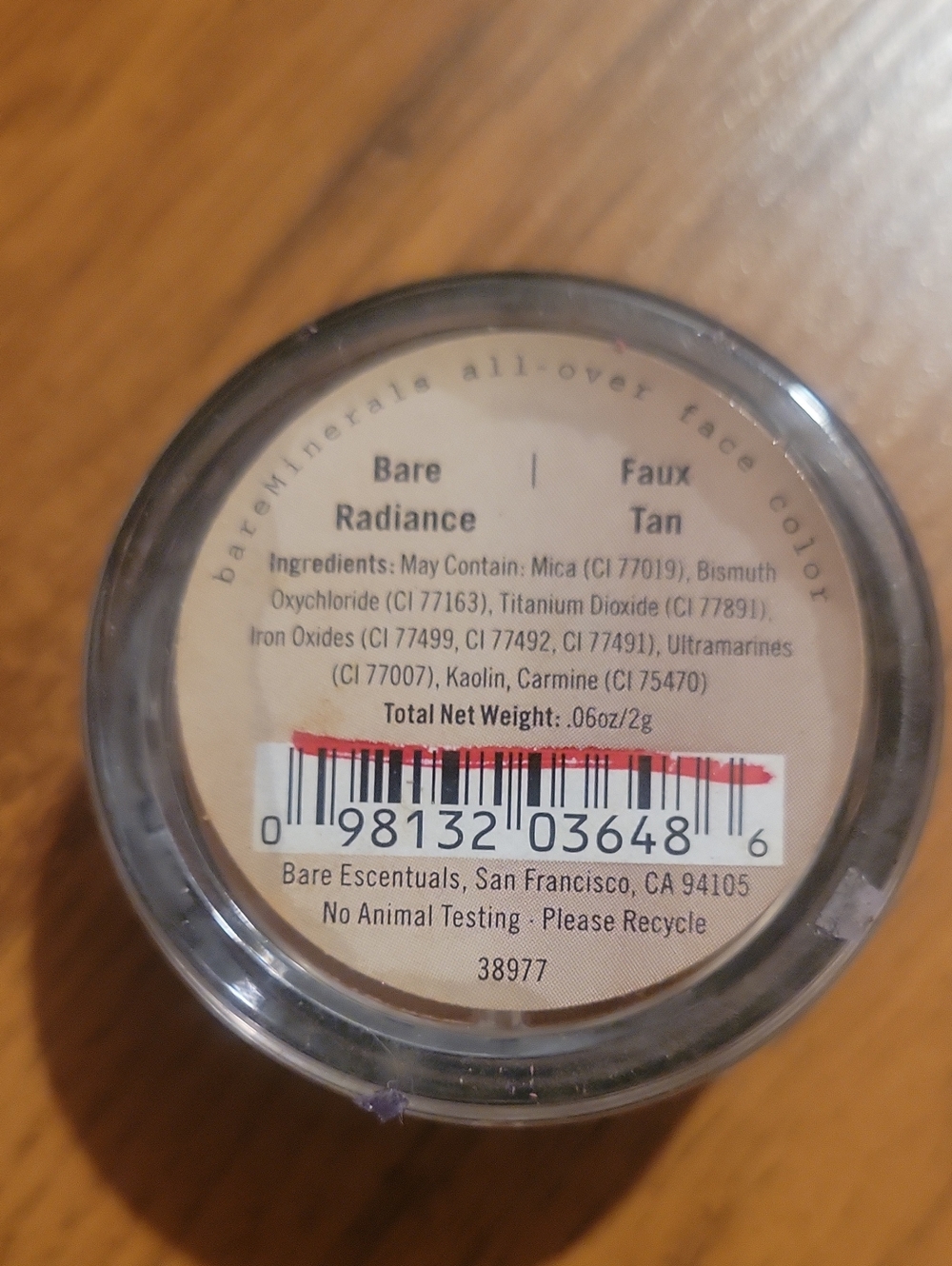 Bare Escentuals Bare Radiance / Faux Tan Face Color - Beige-Tan